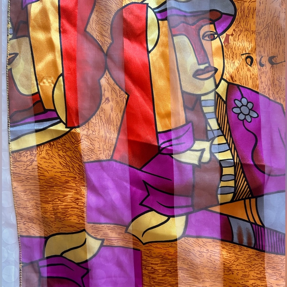 Vintage Scarf Picasso art print - Picture 8 of 10